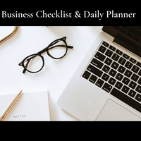 Free business checklist, Daily planner, and Ads Target list
